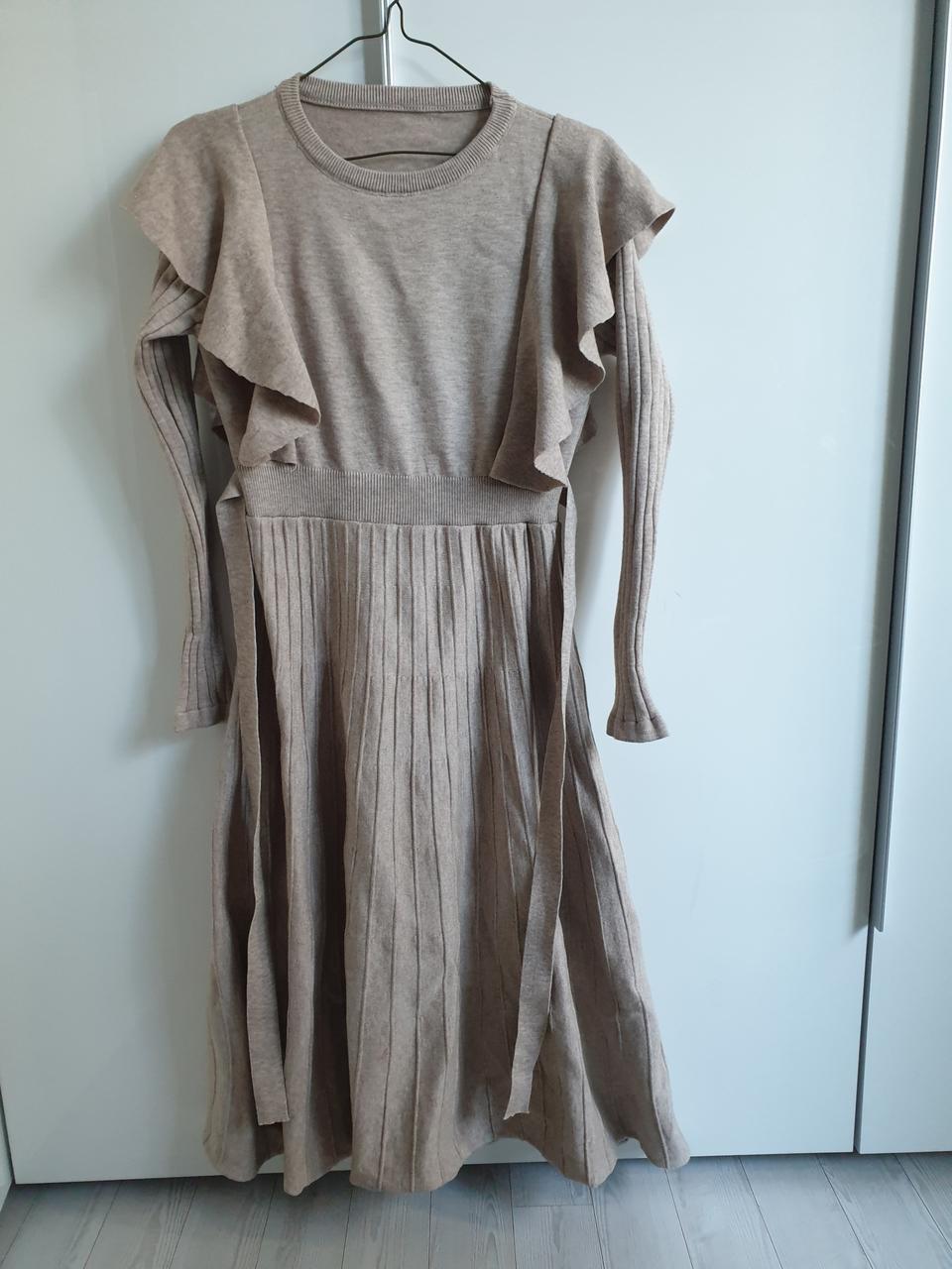 소임 임부복 로맨틱프릴 롱니트원피스 임신복