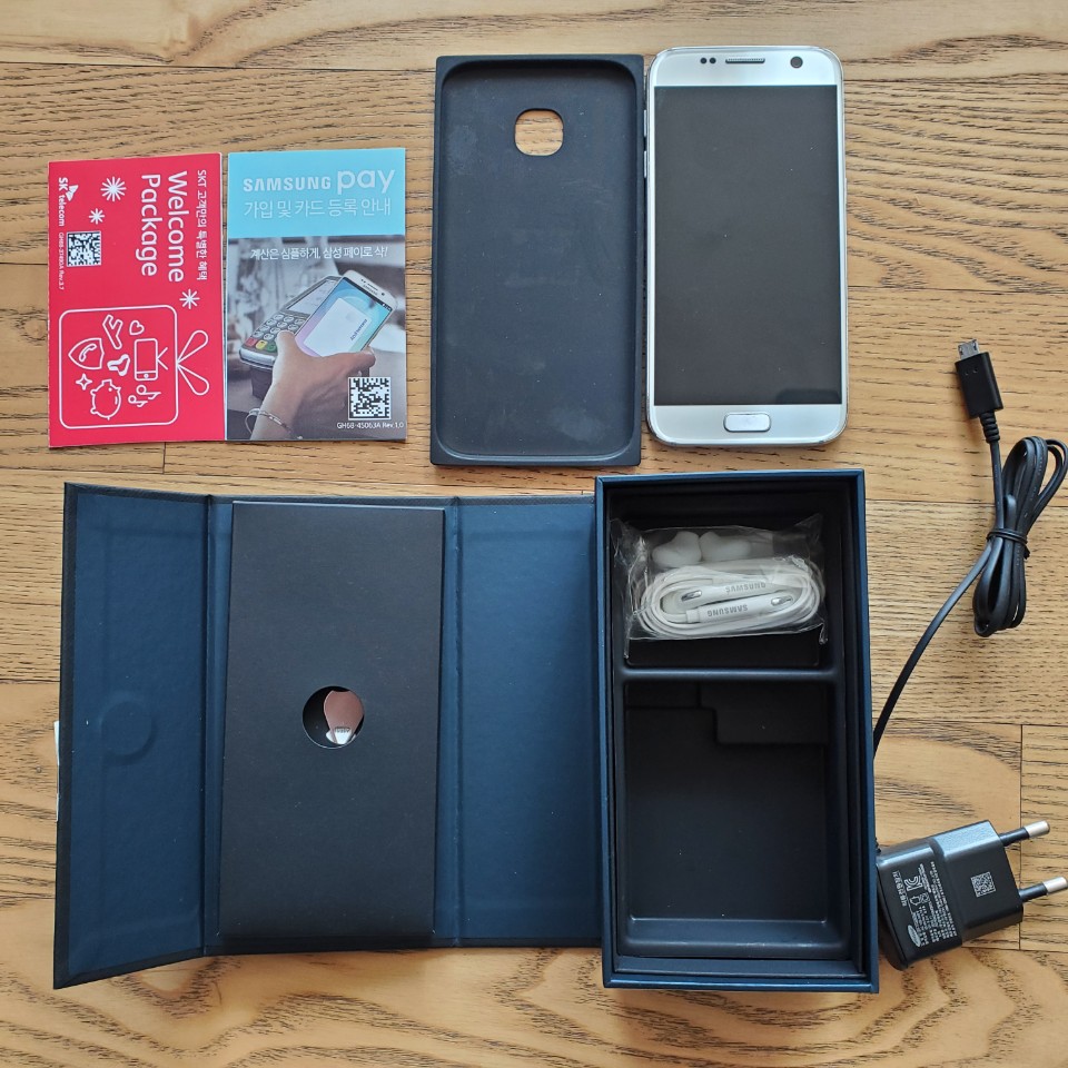 갤럭시 S7 실버티타늄 32G+64G 풀박스