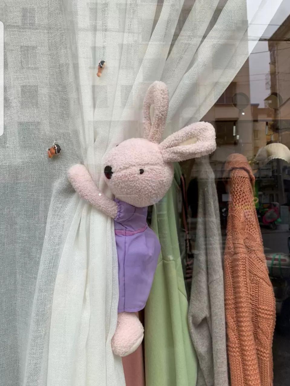 커튼 인형 새제품
