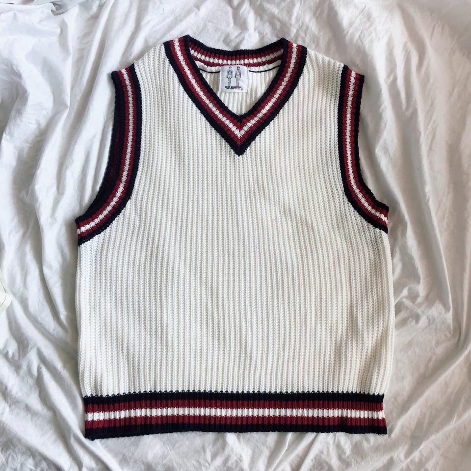 흰색니트조끼 (새상품)