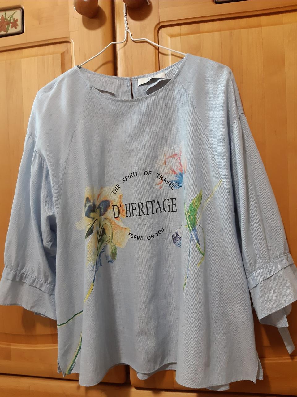 듀엘 면 블라우스 55~66사이즈