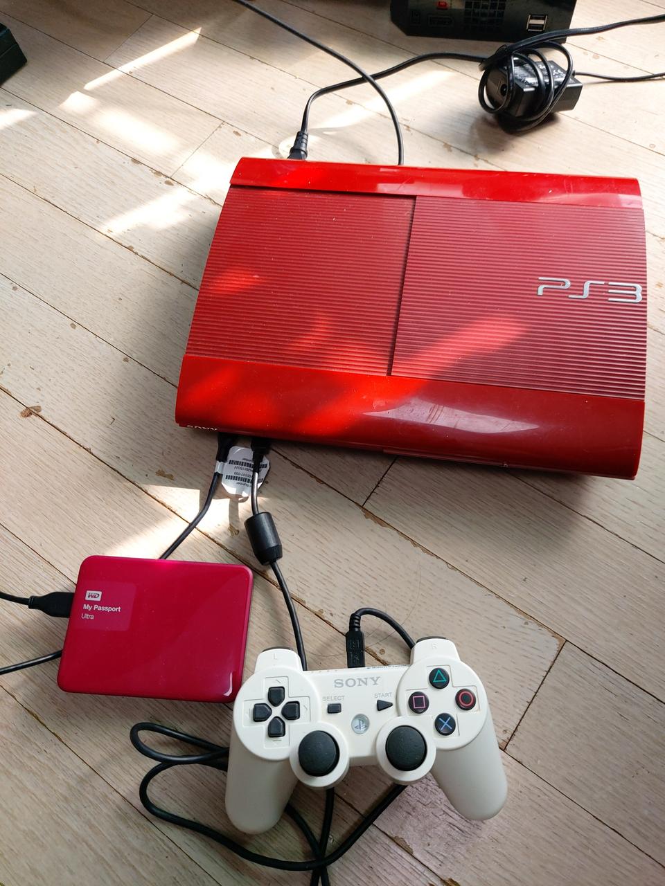 ps3 4005스칼렛레드 500G 한정판 외장2.5인치 2TB