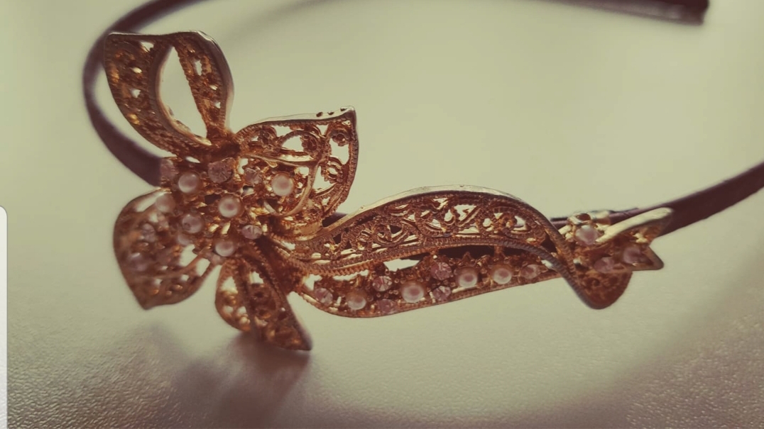 큐빅, 진주 촘촘히 박힌 은, 금 머리띠! 3천 원