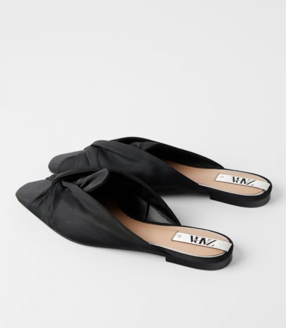 새상품 자라 뮬 플랫슈즈 235 EU36사이즈