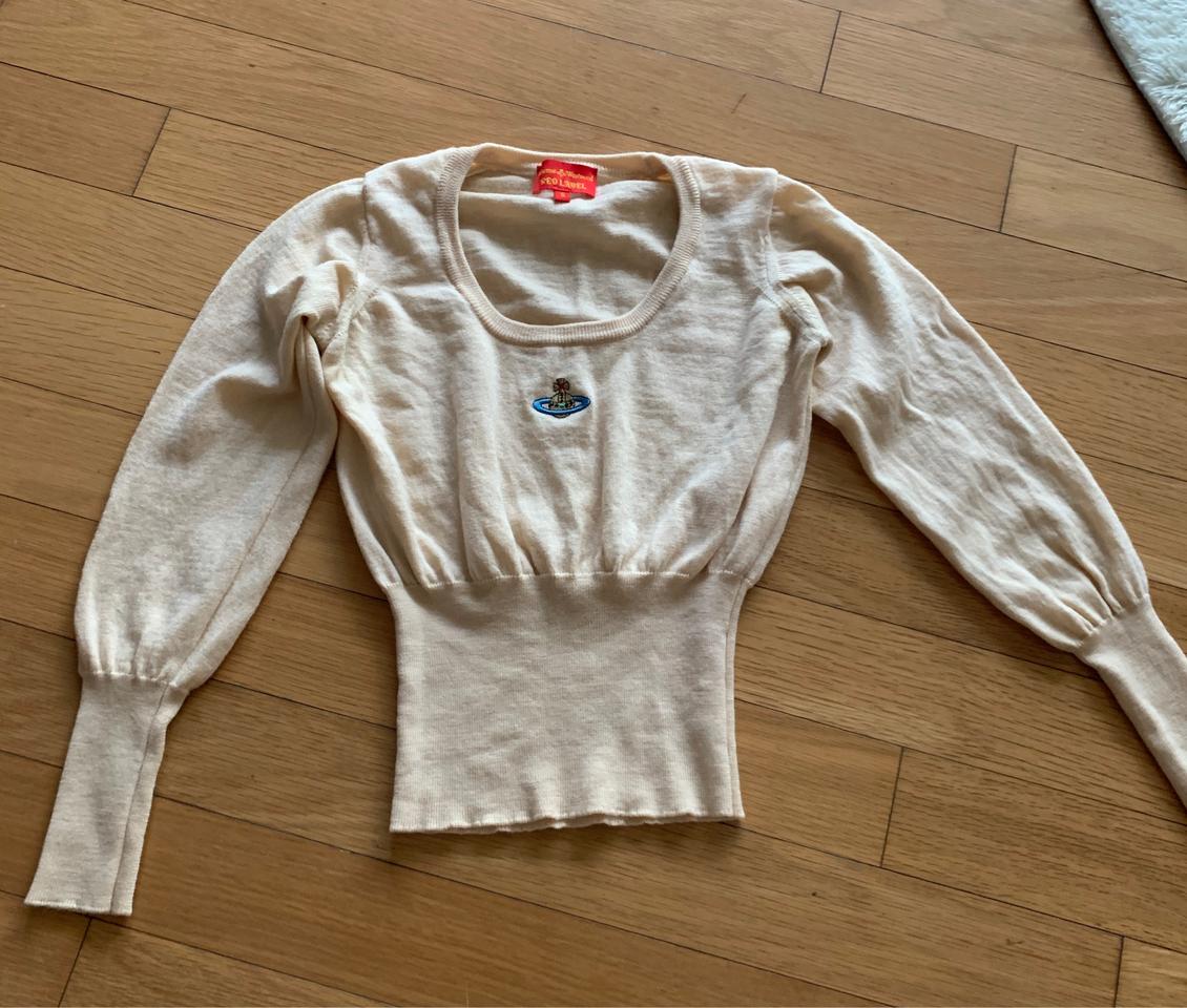 비비안웨스트우드 레드라벨 아이보리 니트