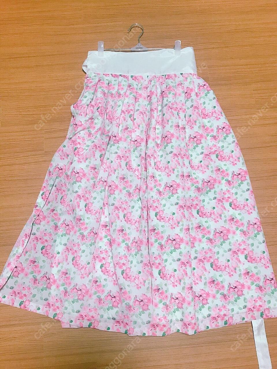 생활한복 희온 꽃길 허리치마