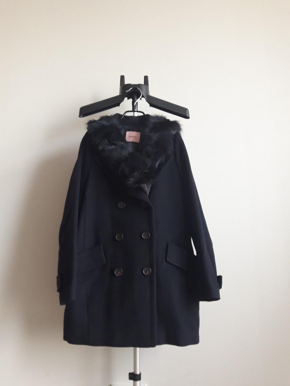 Banila.b 여우털머플러 셋트 모직코트