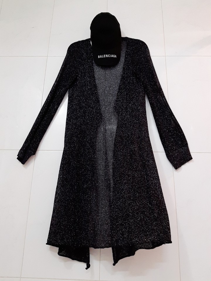 정품) 쟈딕앤볼테르 블랙 시스루 롱가디건 자딕 zadig & voltai