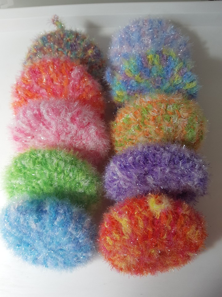 직접만든 수세미