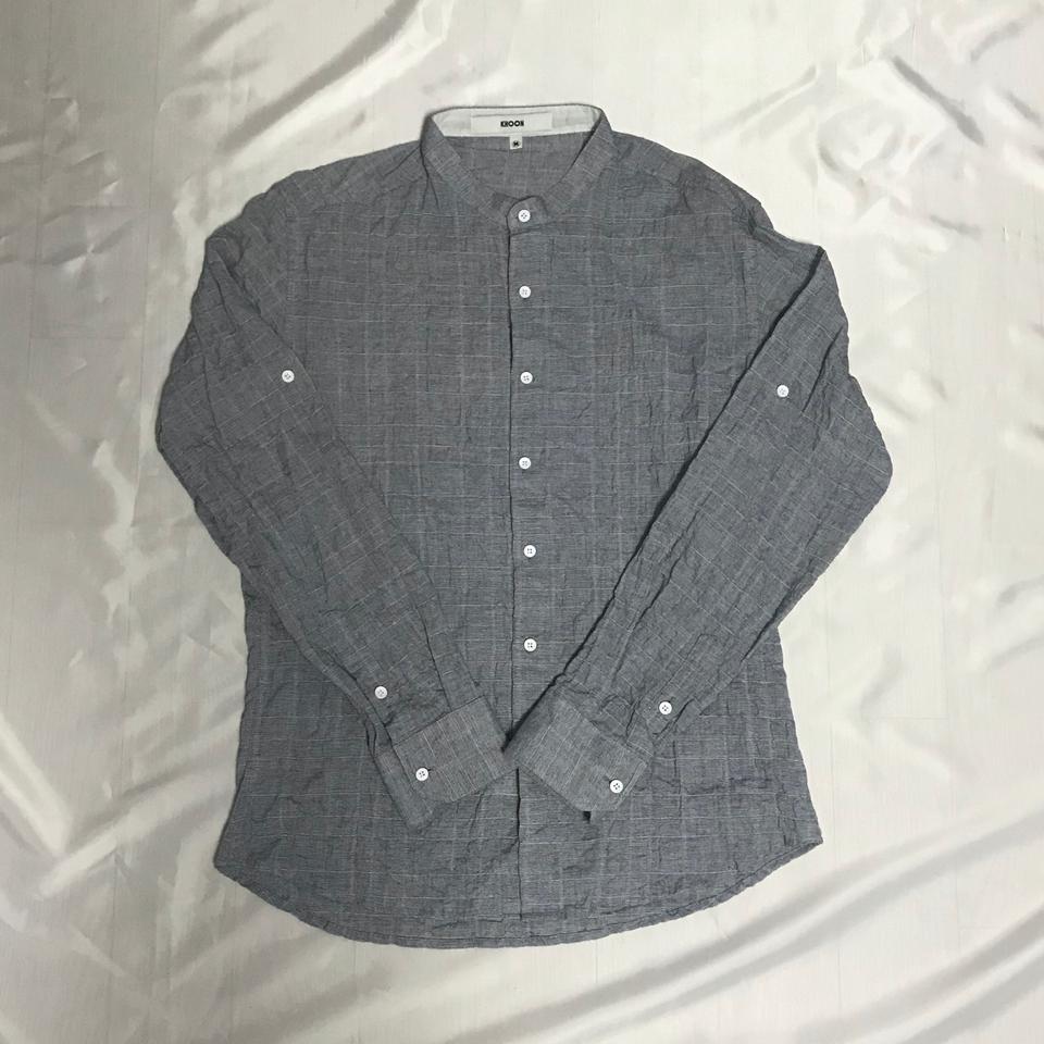 댄디 잔체크 차이나넥 셔츠