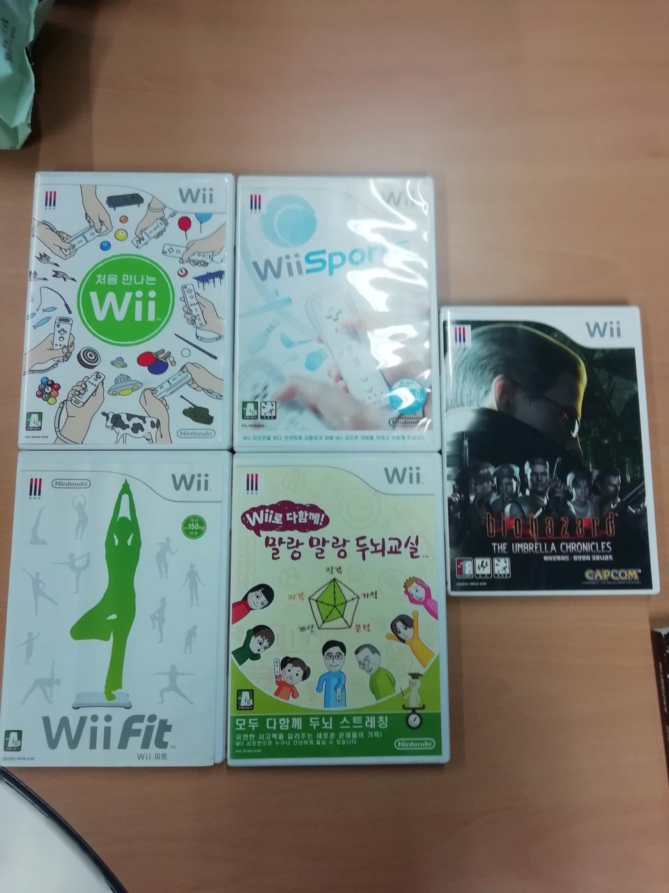 wii정품타이틀5개 팔아요
