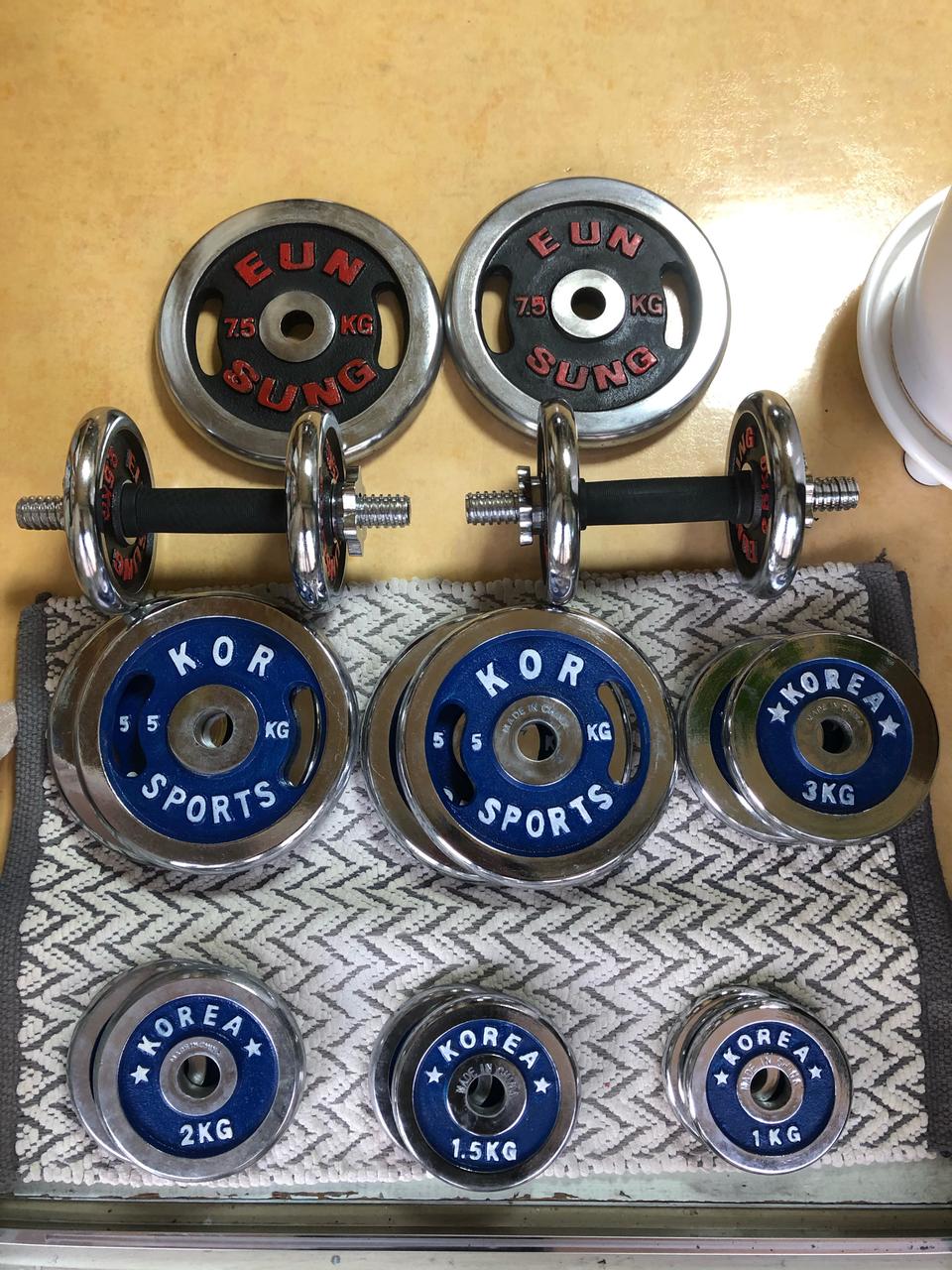 덤벨봉 덤벨원판