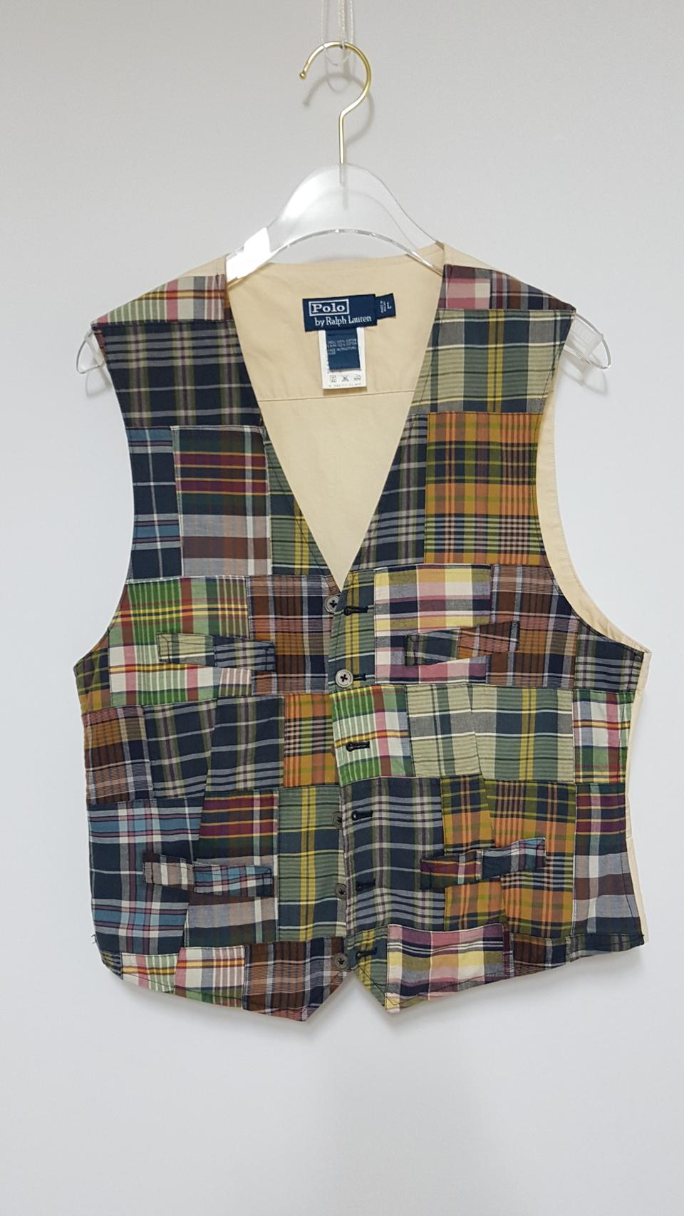 랄프로렌폴로패치워크베스트