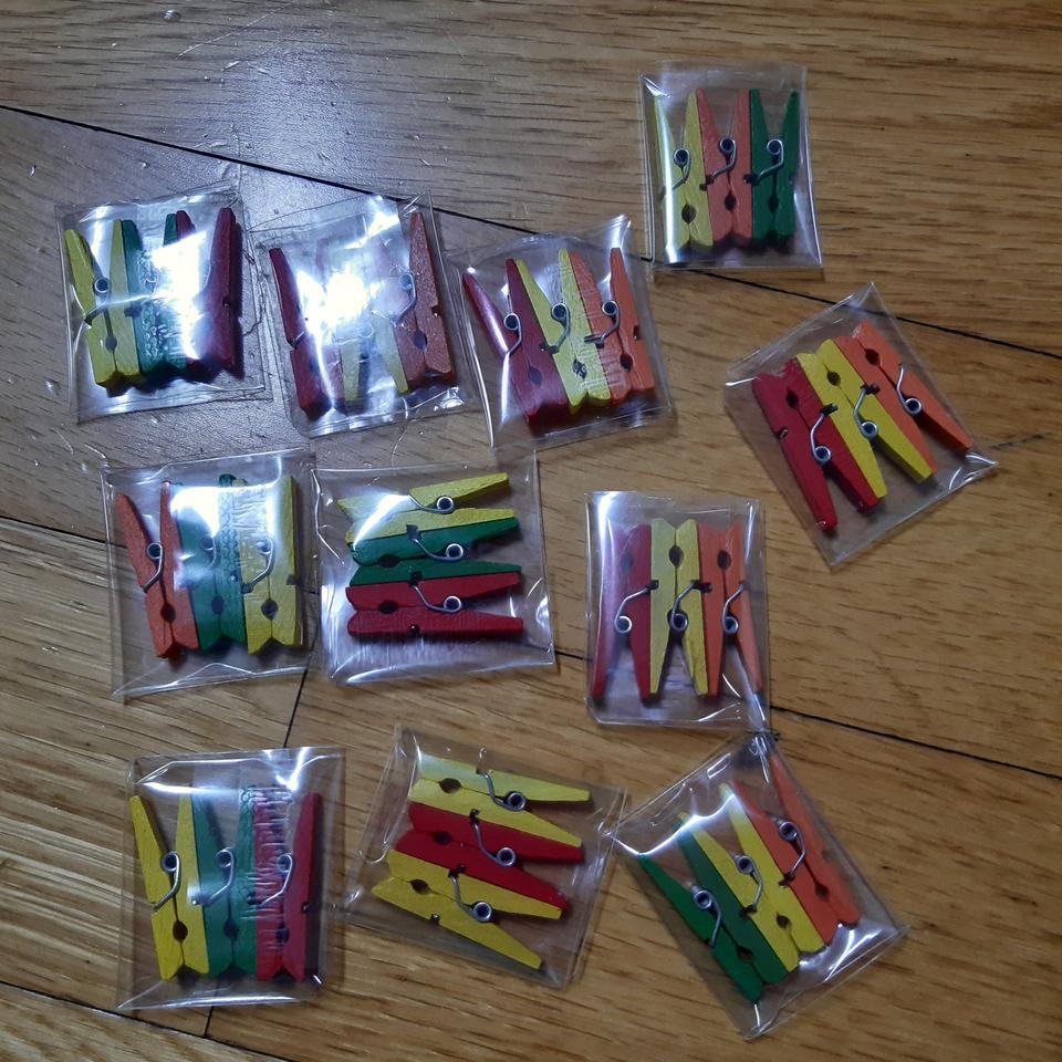 인테리어 나무집게