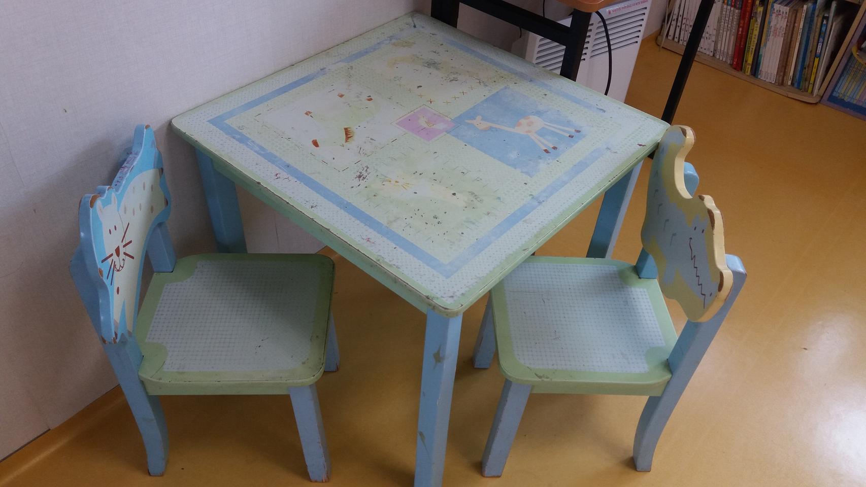 유아책상 의자 세트