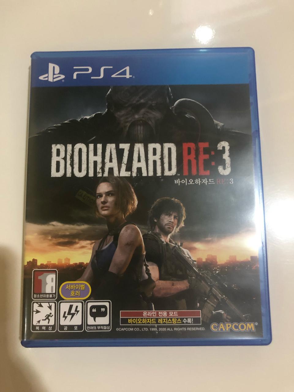 플스4 바이오하자드 re:3