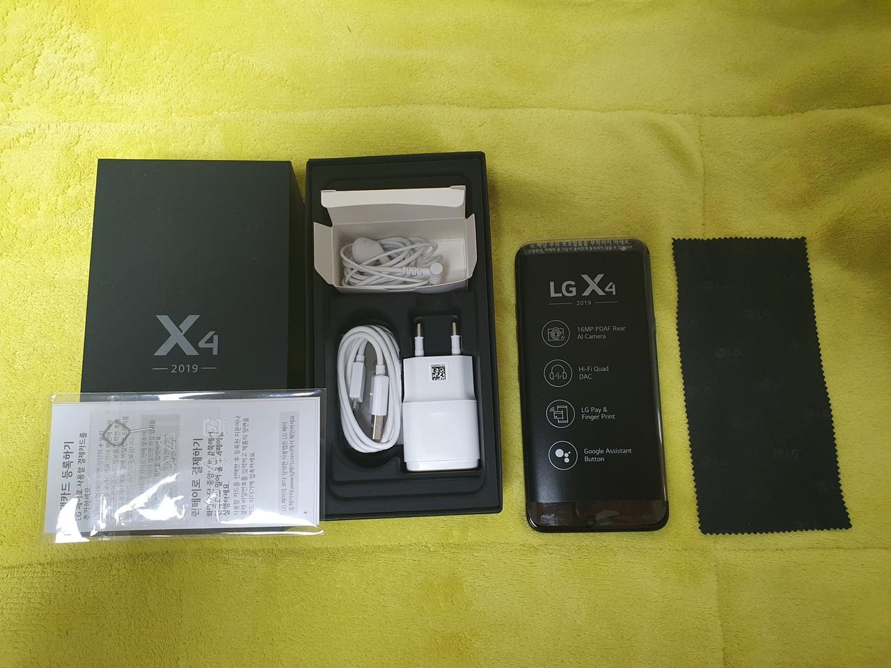 LG X4 2019 블랙 자급제 정상해지 무상AS