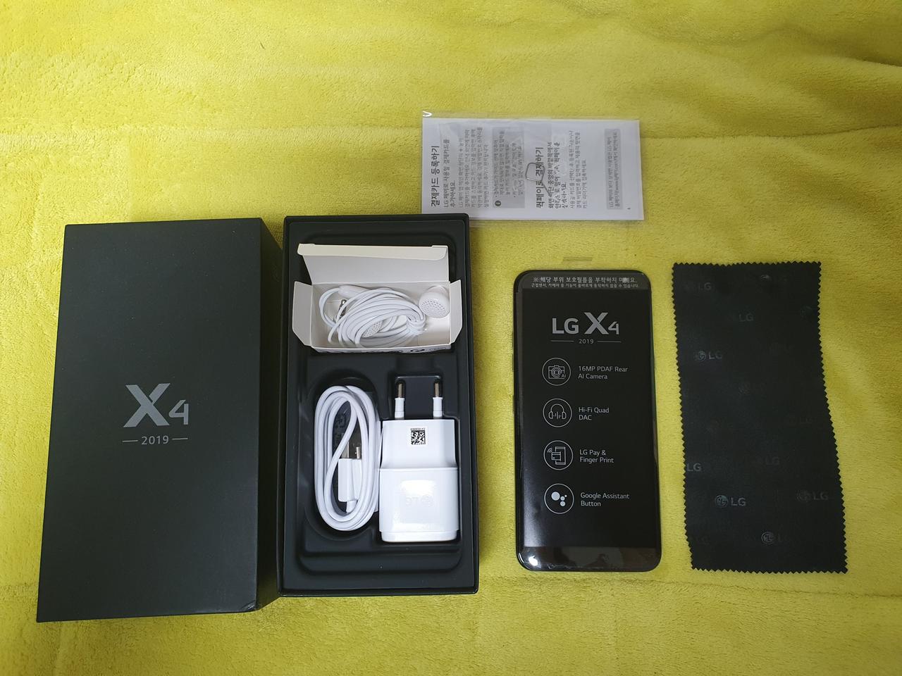 LG X4 2019 그레이 자급제 정상해지 무상AS