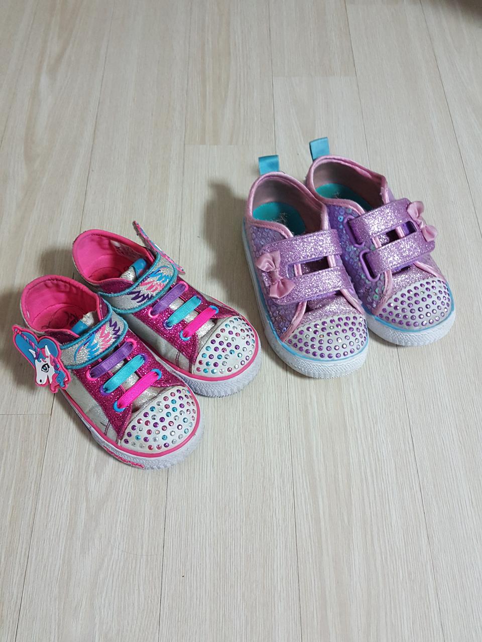 스케쳐스 트윙클토 운동화(핑크색남음)