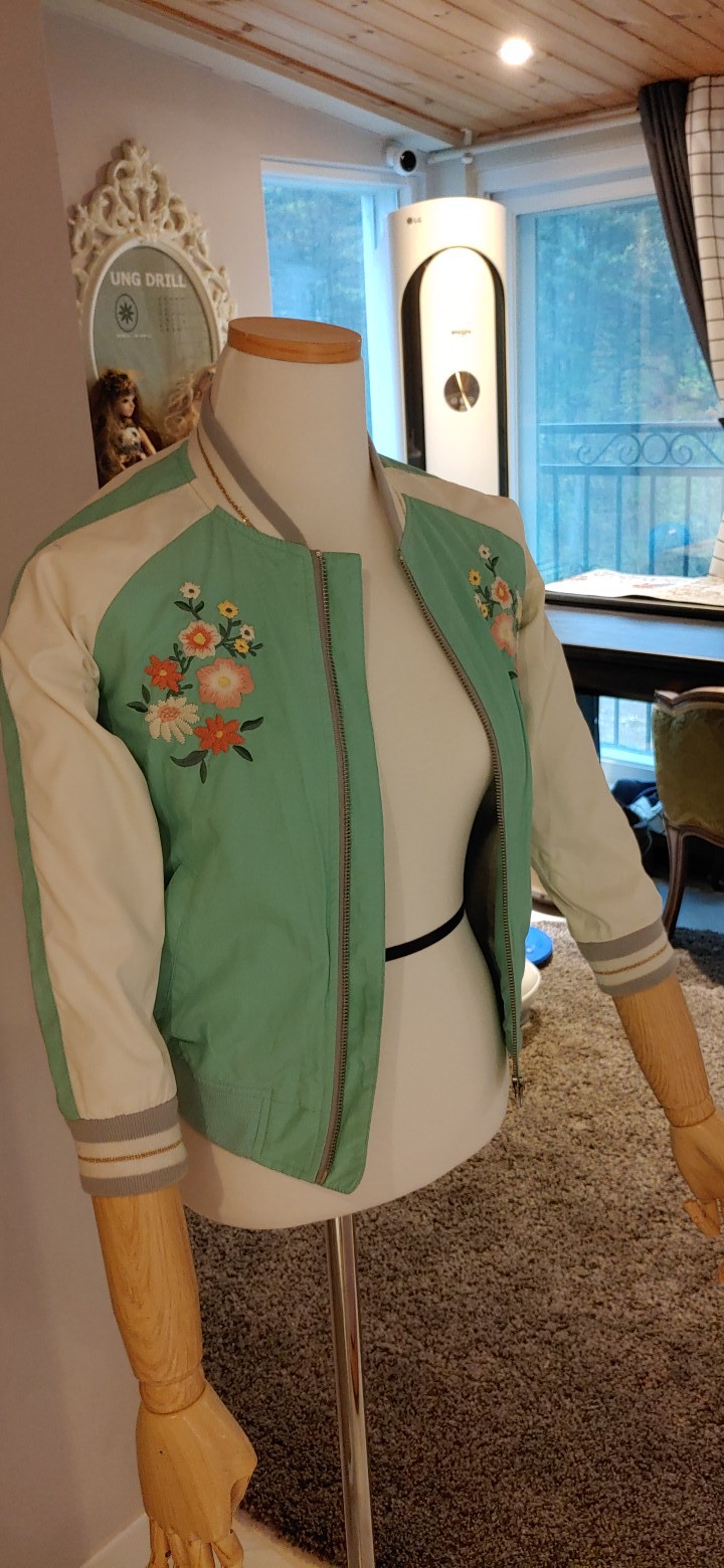 여아 봄 가을 자켓 야상 꽃무늬 신상