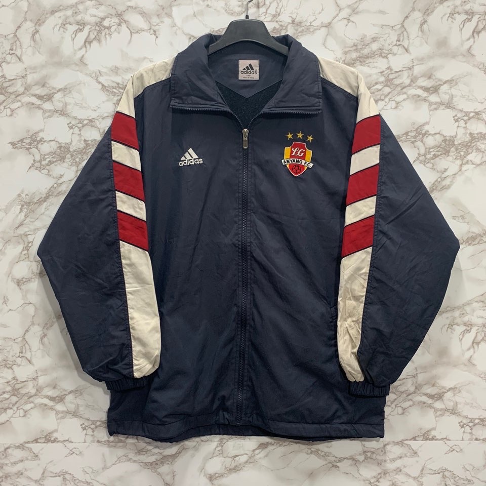 [L] 아디다스 네이비 배색 바람막이