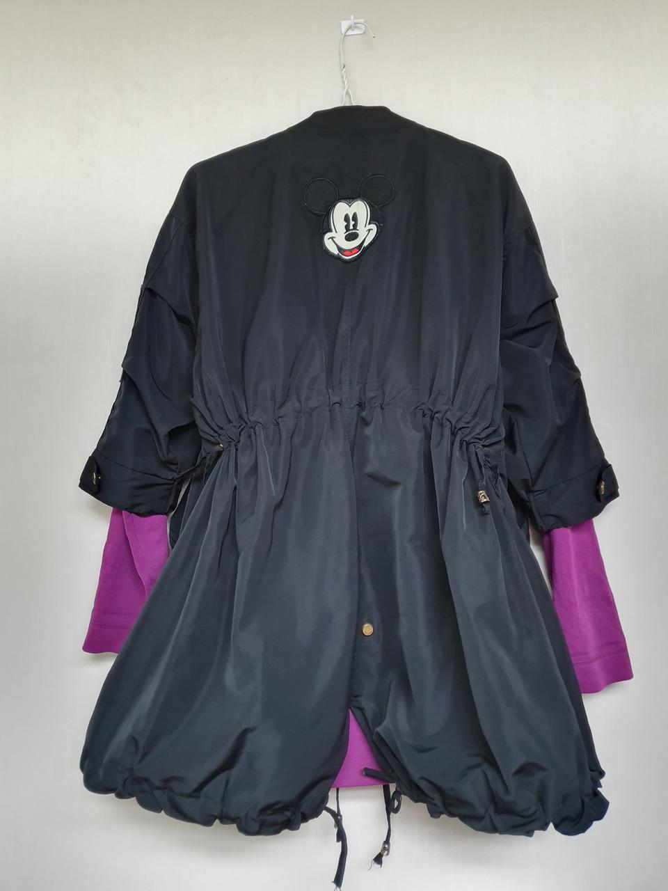 미키♡라운드카라 롱집업