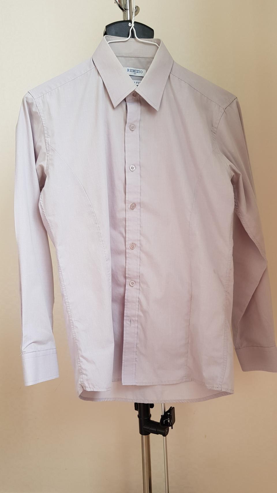 레미지오 남성 정장 슬림핏 남방셔츠95 그레이
