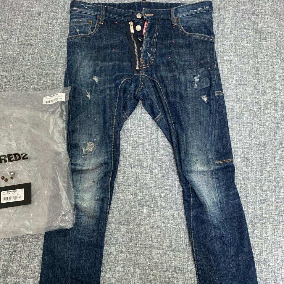 정품 디스퀘어드2 방패 바이커진 46사이즈