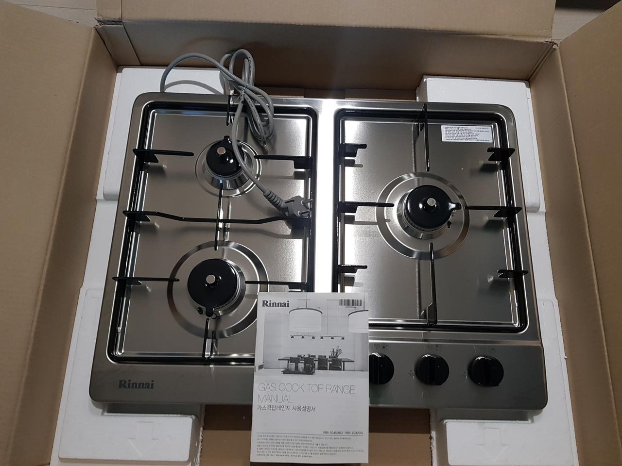 린나이 빌트인 가스 쿡탑레인지  새상품