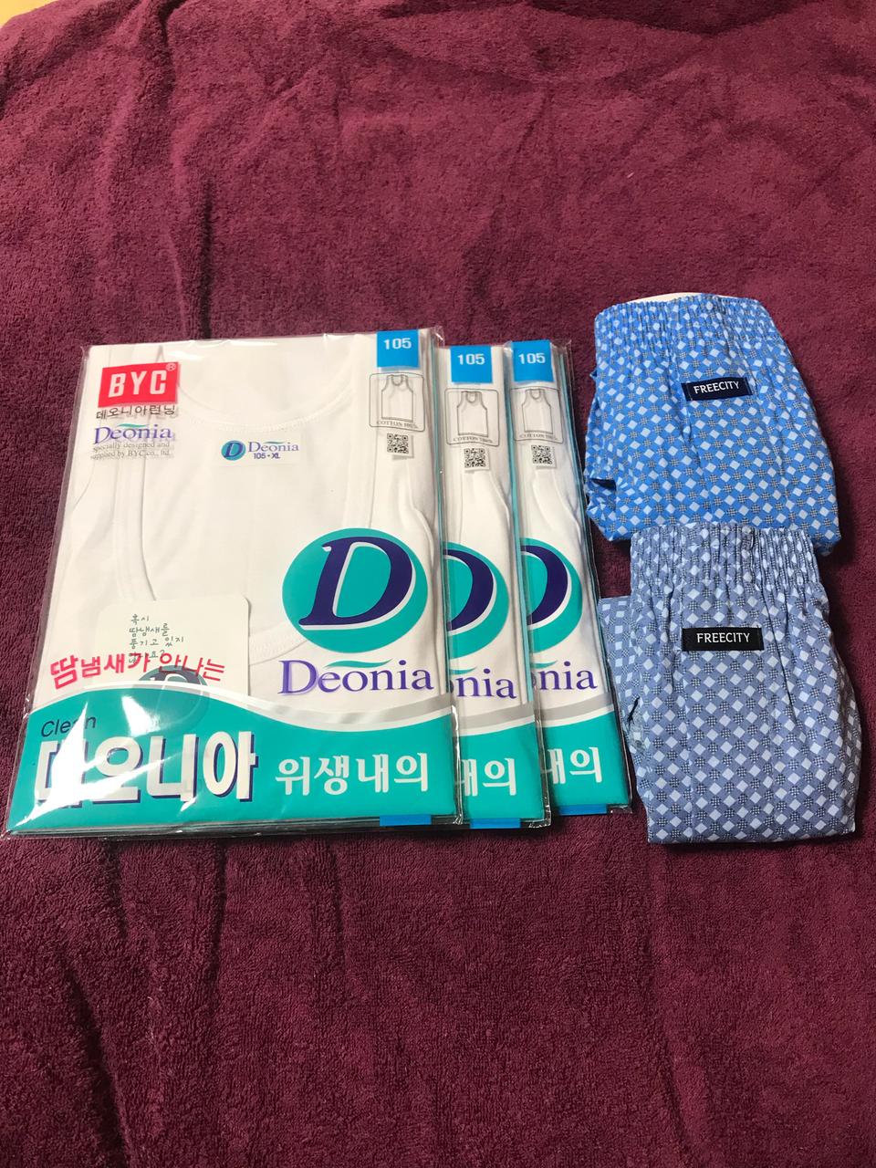 byc 런닝셔츠 및 팬티