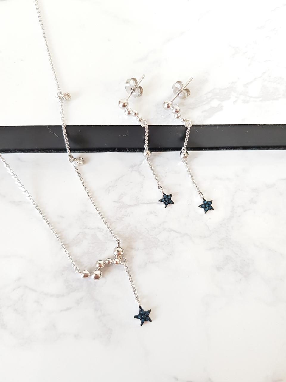 925 은목걸이 은귀걸이세트