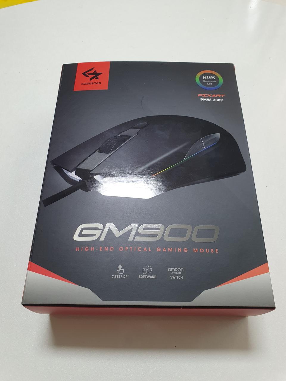 긱스타 게이밍 마우스 GM900 블랙 미개봉 | 헬로마켓