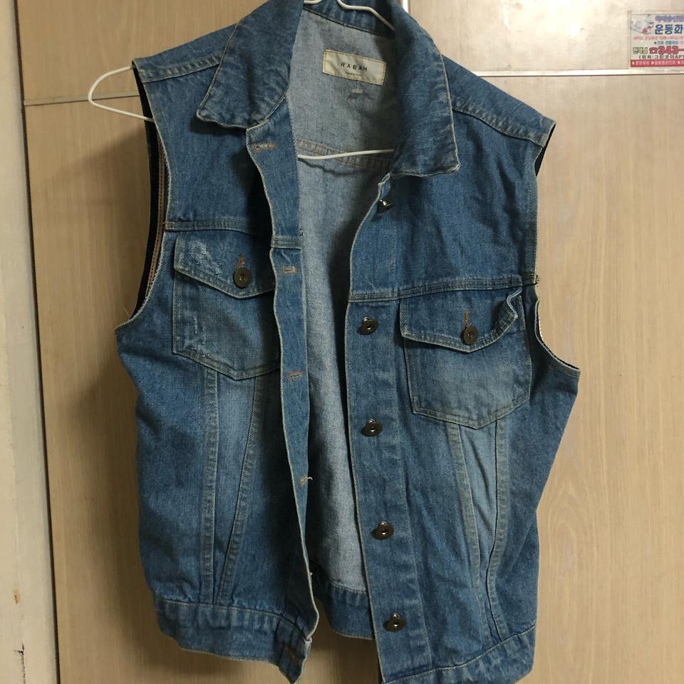 레이어드 반팔?나시? 청자켓