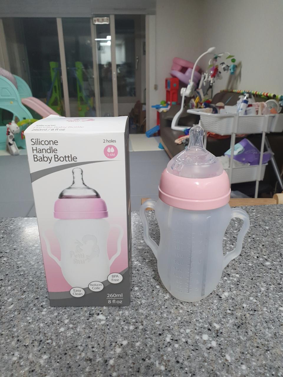 쁘띠아띠 실리콘젖병 260