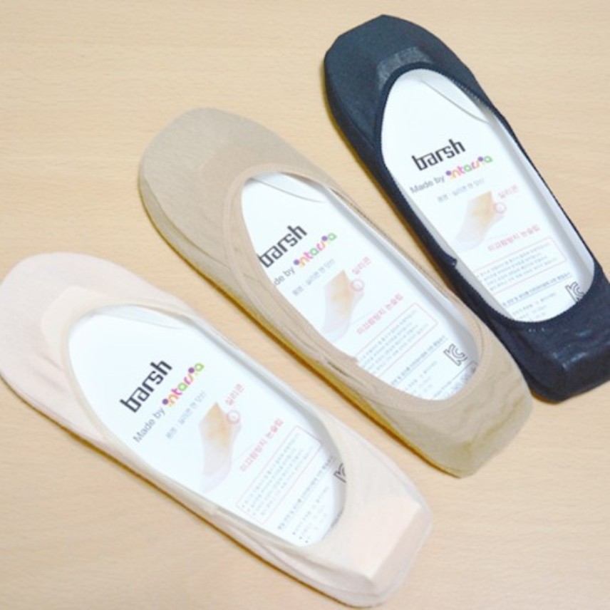 여성 패션 면 실리콘 덧신 5족