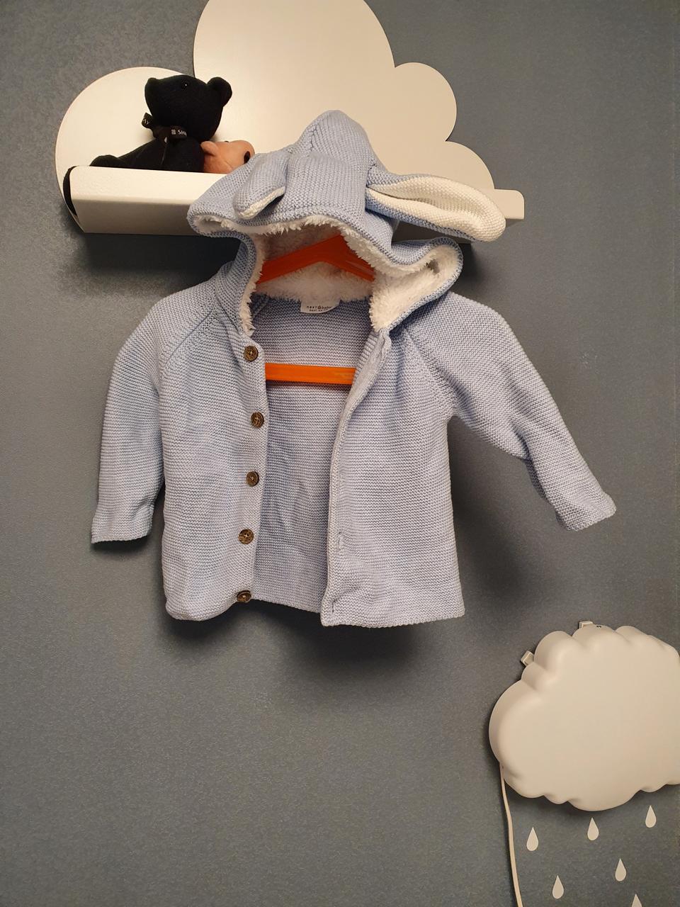 아기 니트 토끼모자