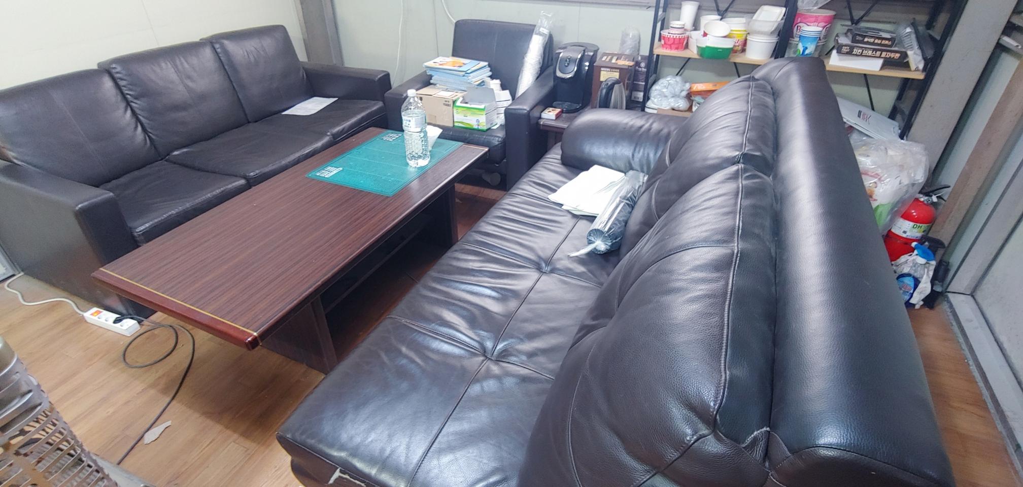 사무실용 소파 및 테이블 판매합니다