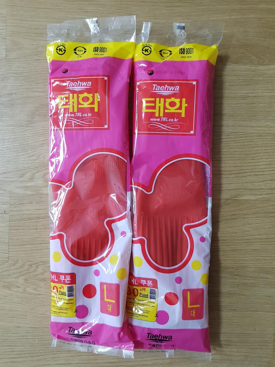 태화 고무장갑 L 사이즈 2켤레