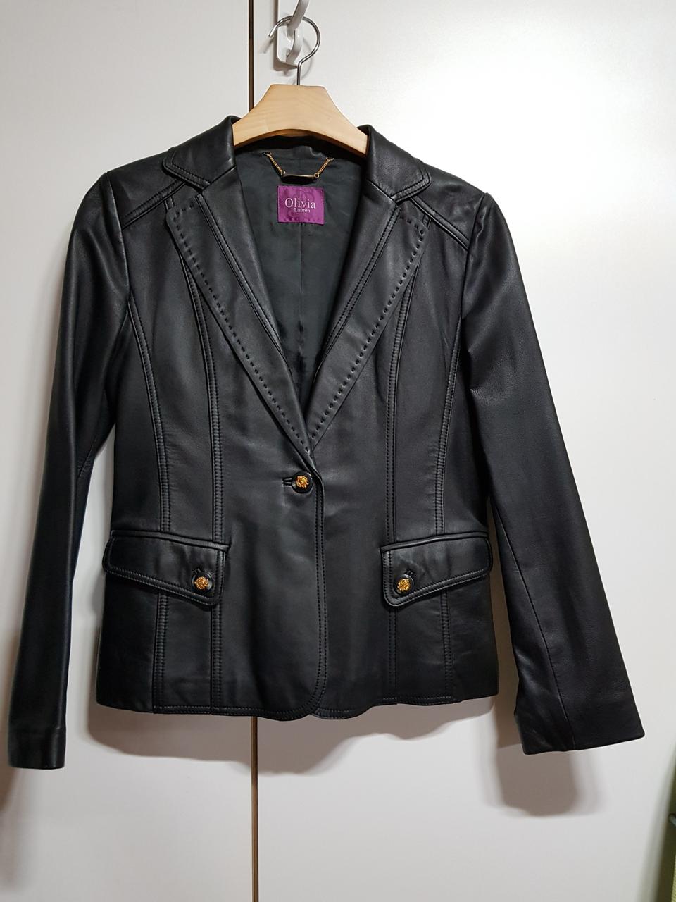 올리비아 로렌양가죽자켓