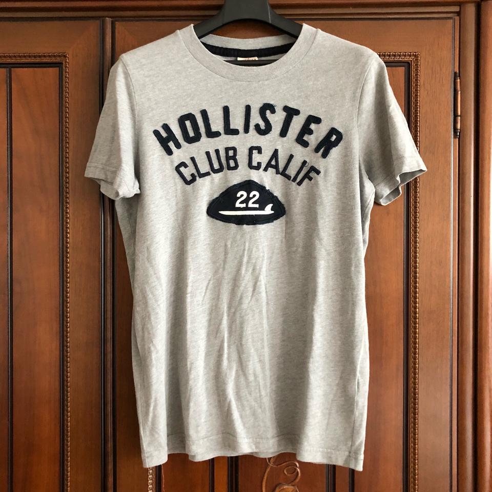 홀리스터 반팔 티셔츠 그레이 회색