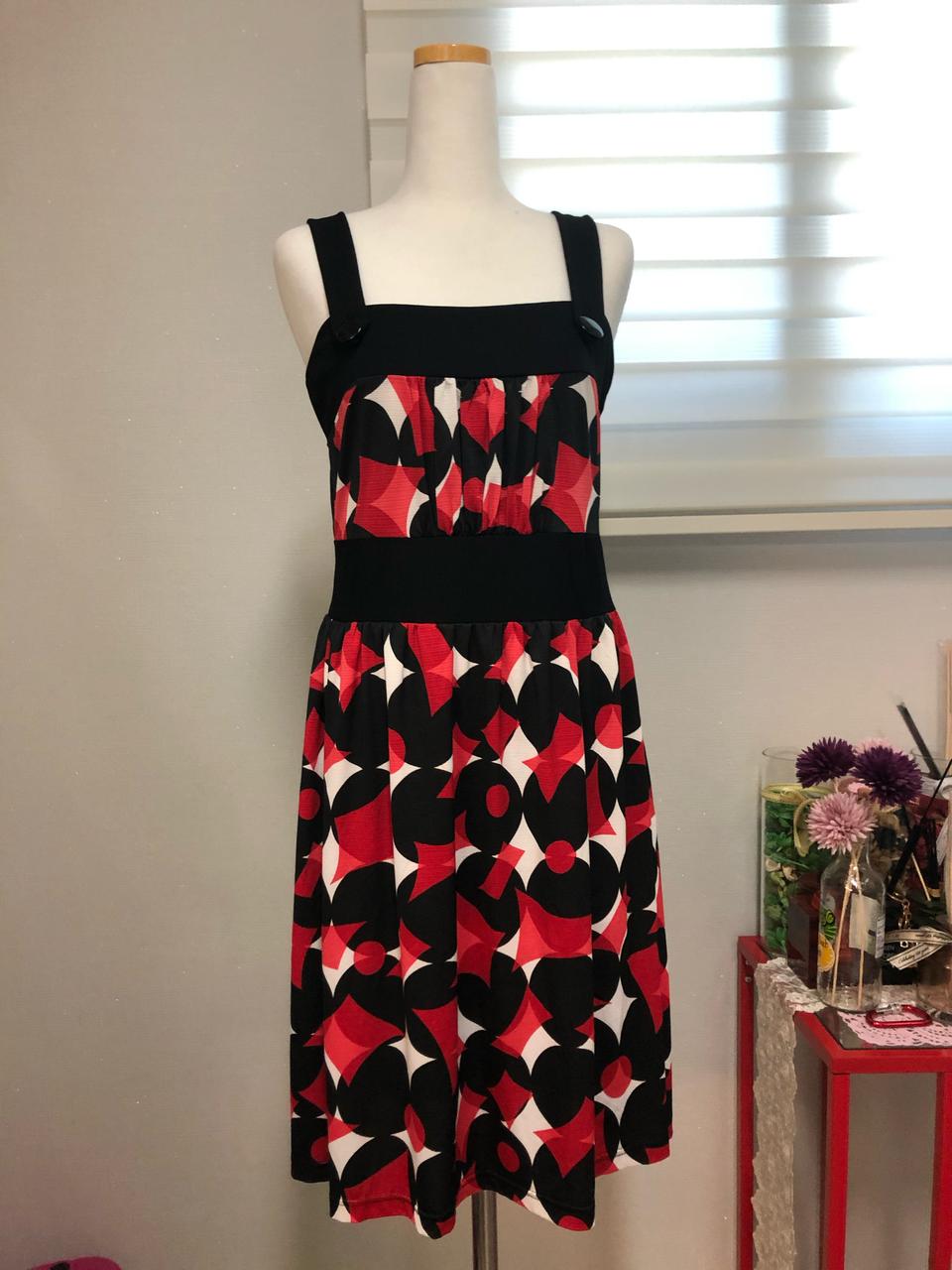 코카롤리 민소매 원피스 (레드 /그린)