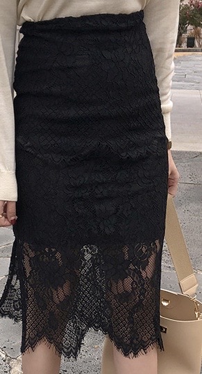나 레이스치마