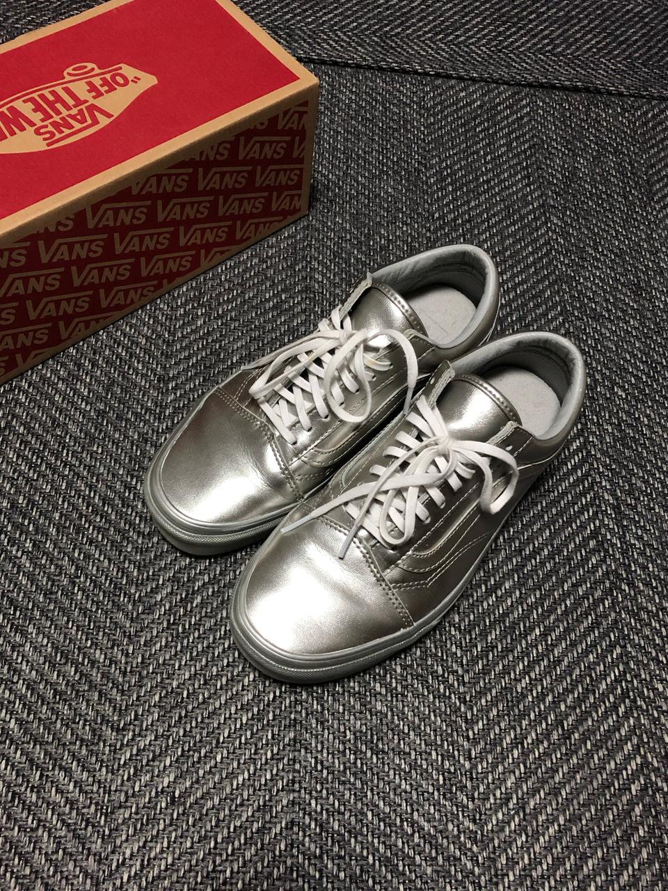 반스 올드스쿨 메탈릭 실버 250