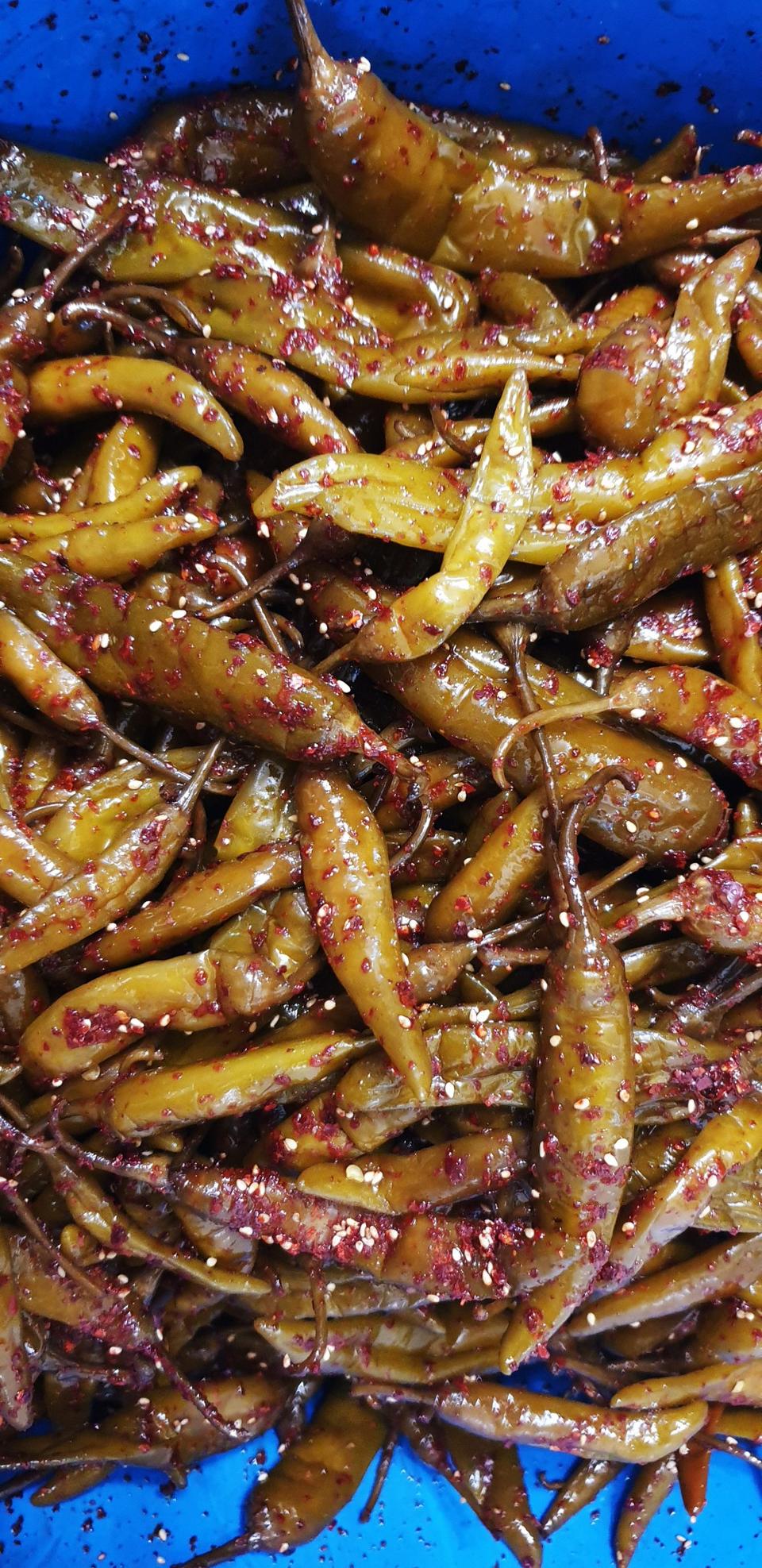 고추장아찌  1 키로  택ㆍ포 13000원