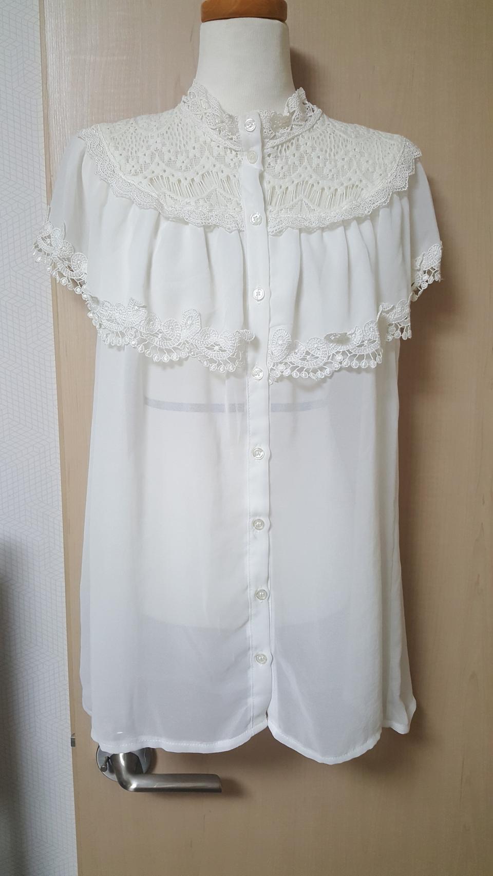 시스루 나시 블라우스E