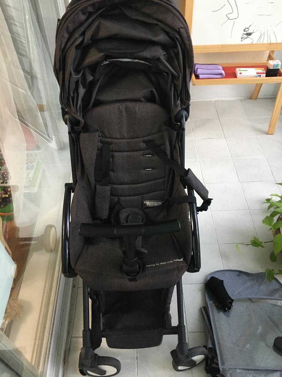 타보 유모차 17년형+방풍커버+유모차정리함+유모차걸이