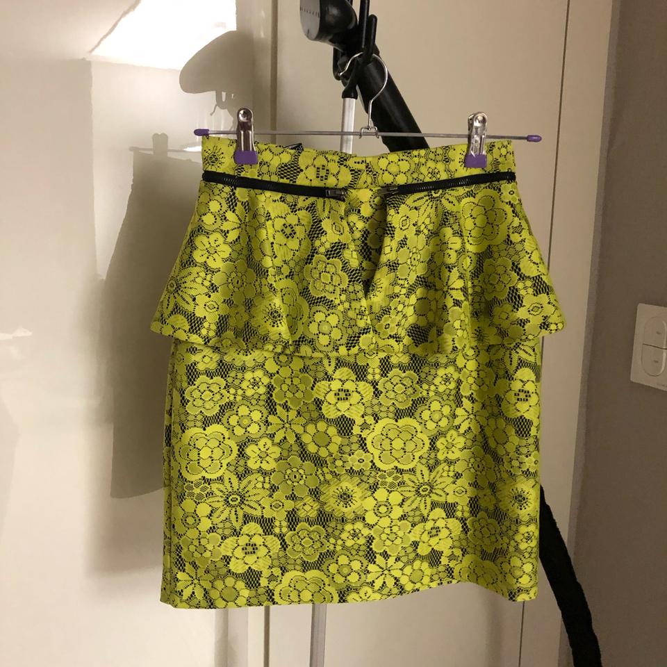 탑샵 페플럼 스커트