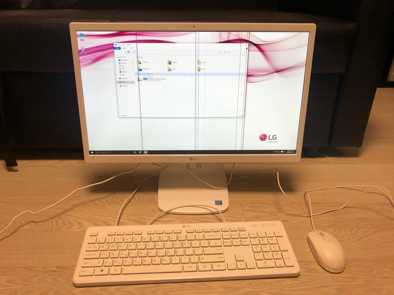 LG 일체형 컴퓨터 LG24V36 부품용 (액정고장)