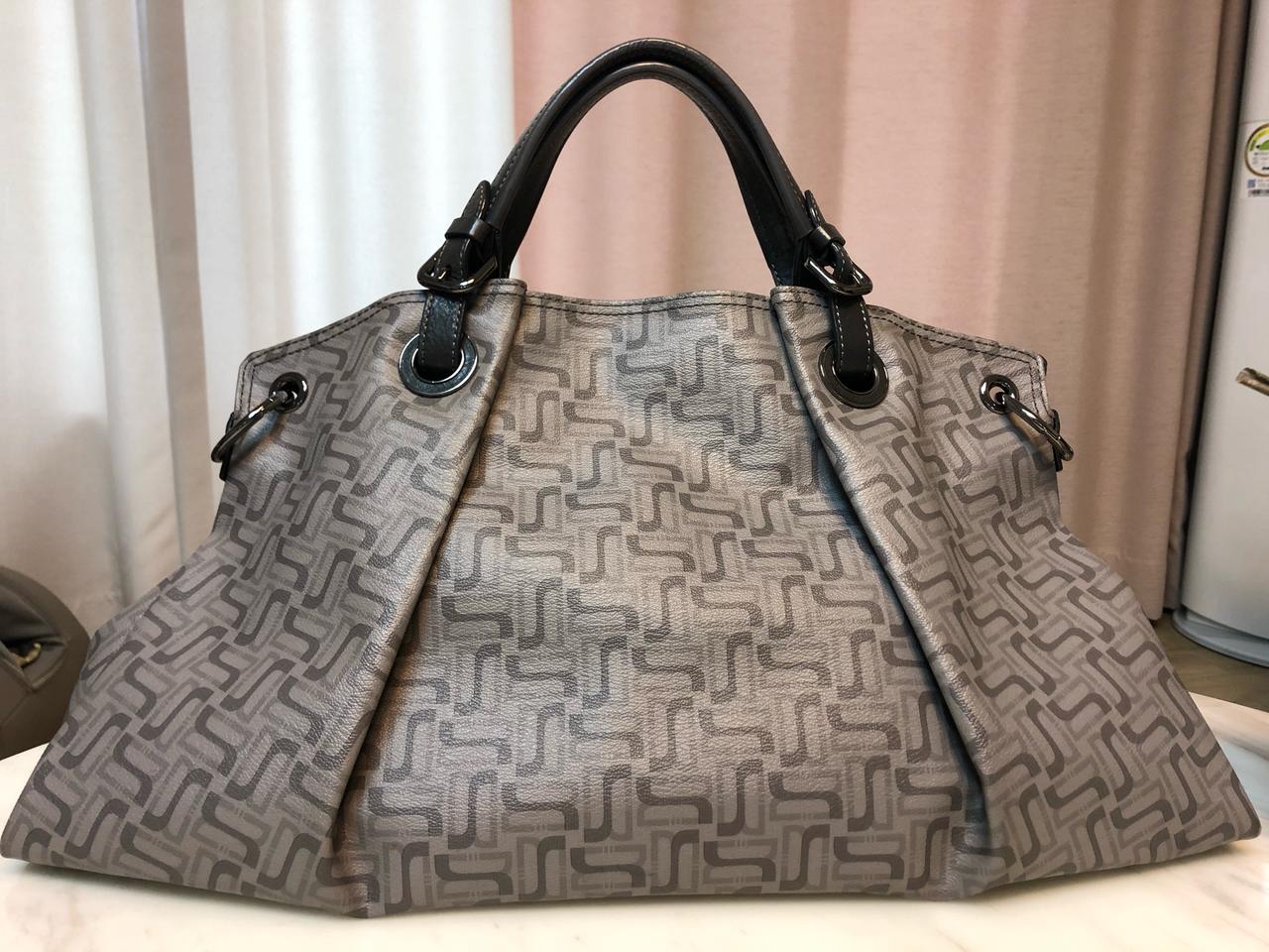 닥스 DD패턴 가죽 토트백