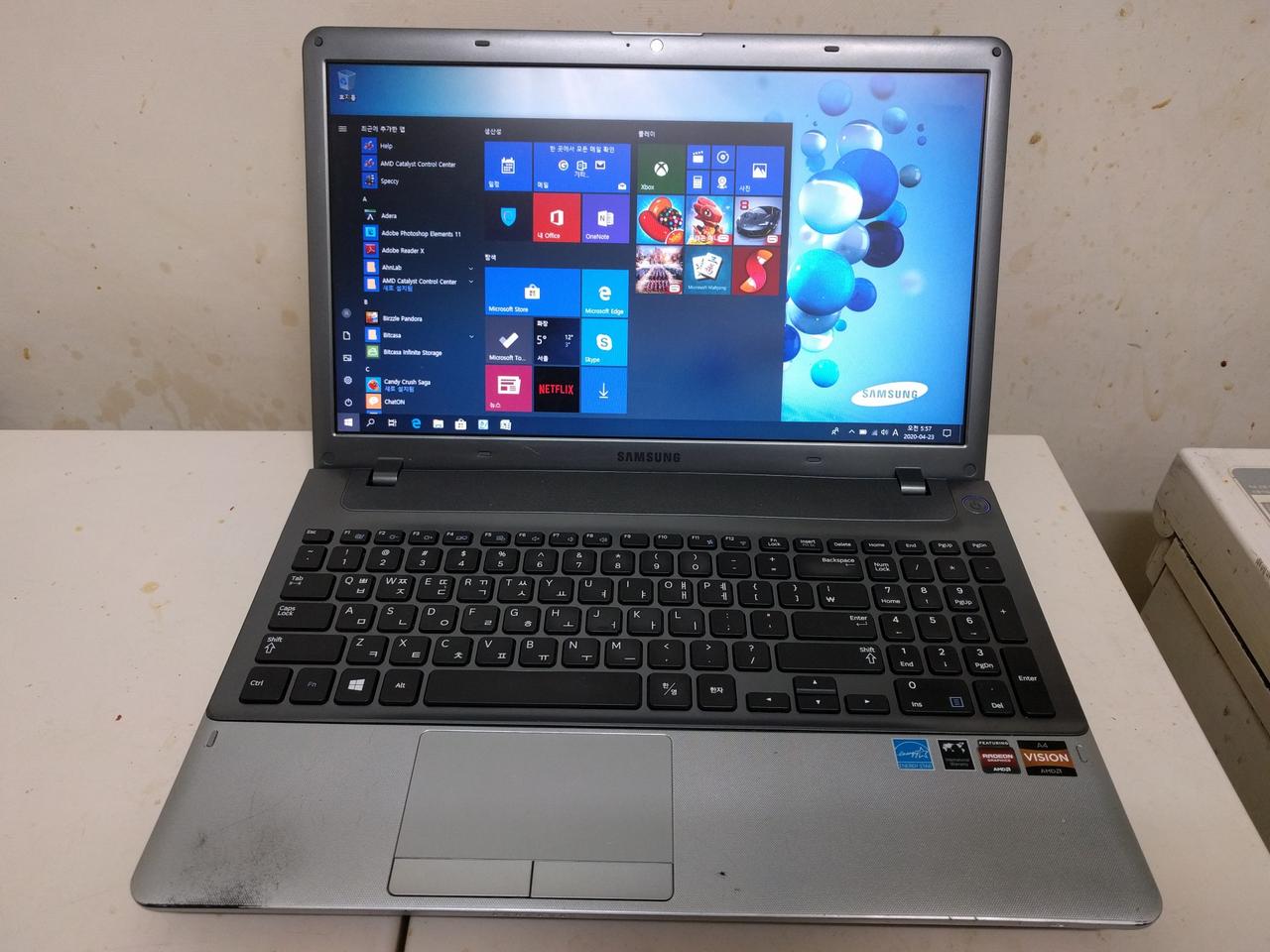 삼성NT355V5C A45D A4 4300M RAM 4GB SSD 120